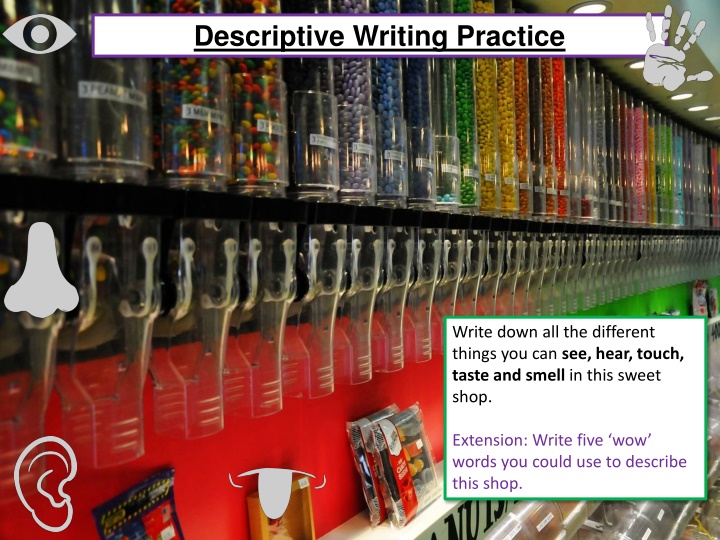 descriptive writing practice