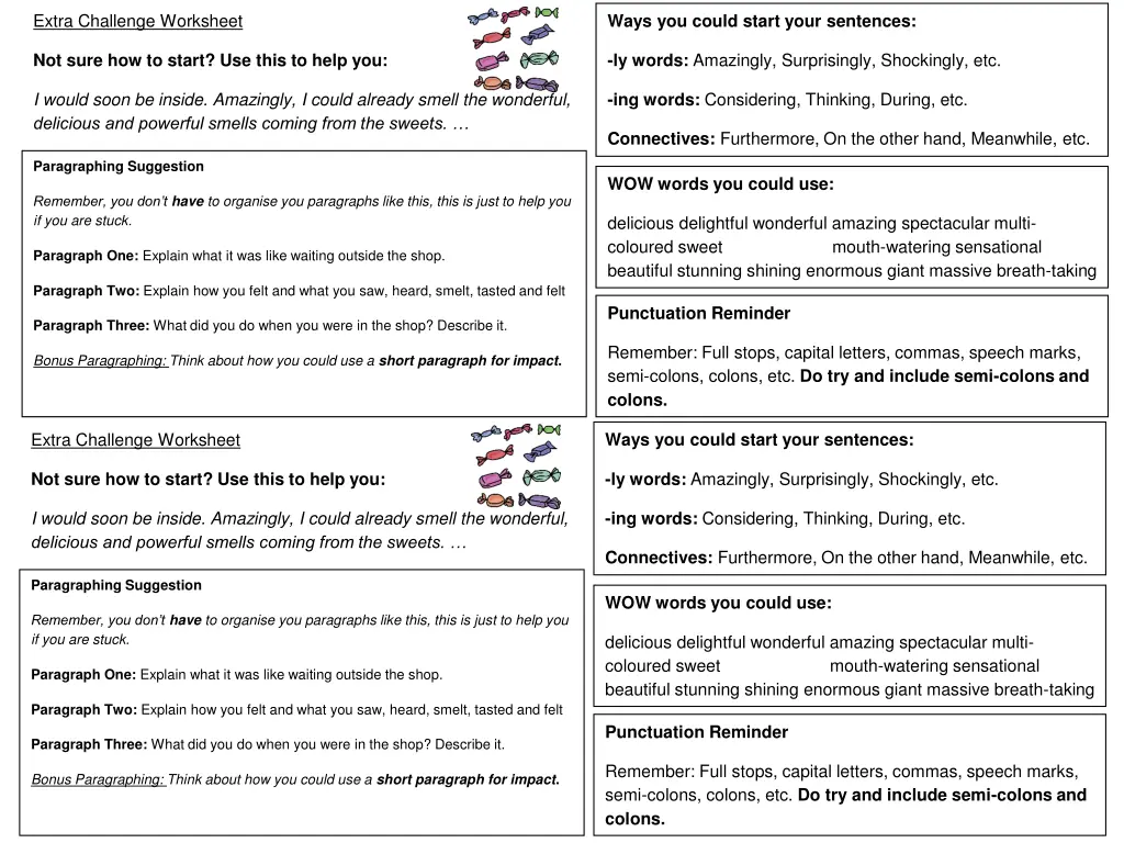 ways you could start your sentences