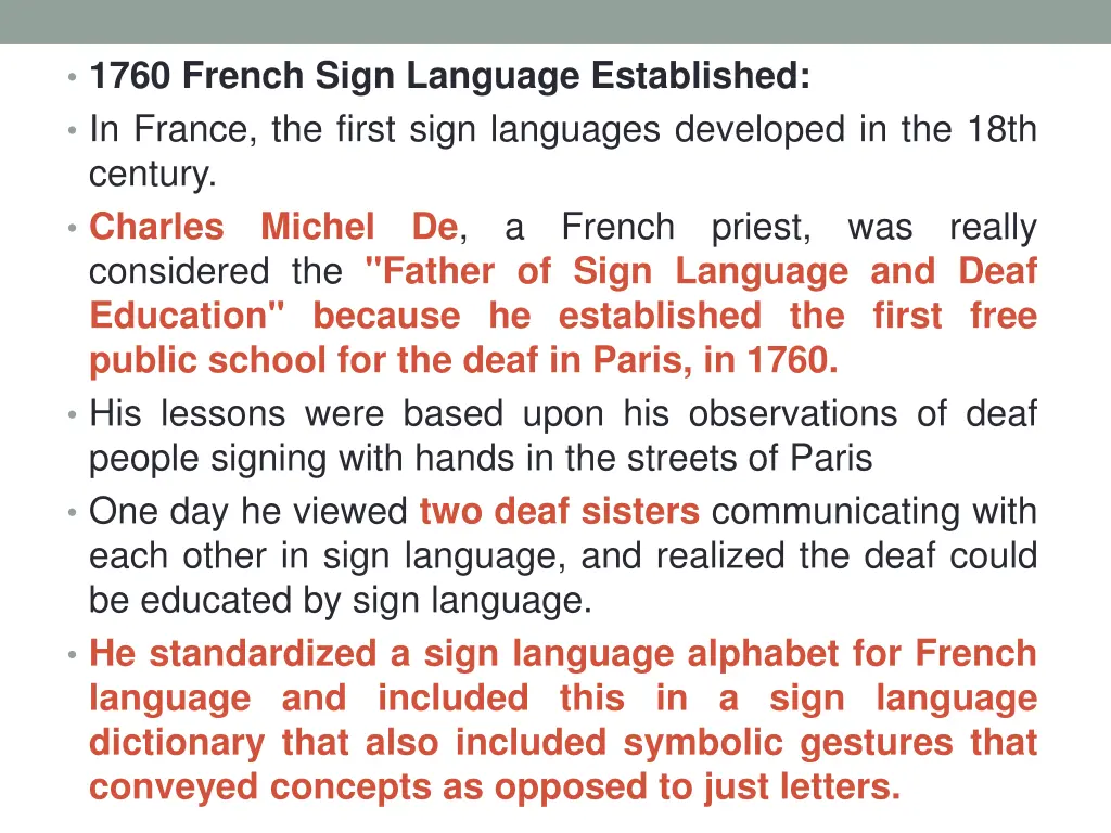 1760 french sign language established in france 1