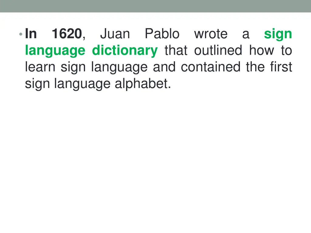 in 1620 juan pablo wrote a sign language