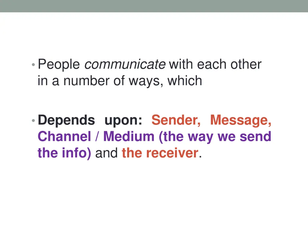 people communicate with each other in a number