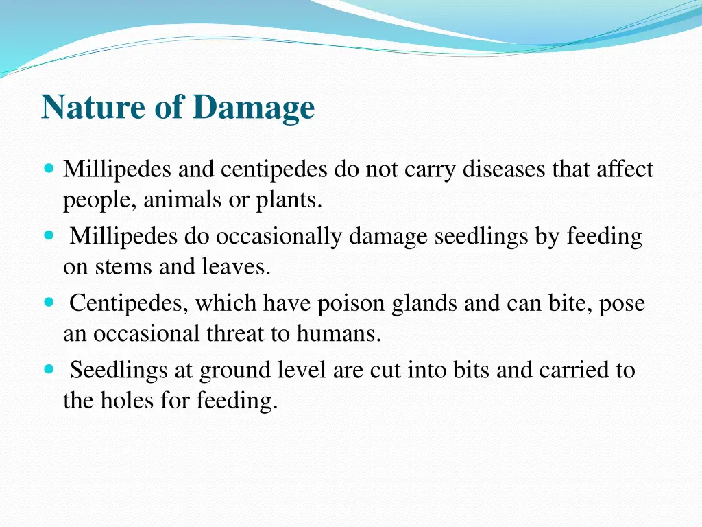 nature of damage