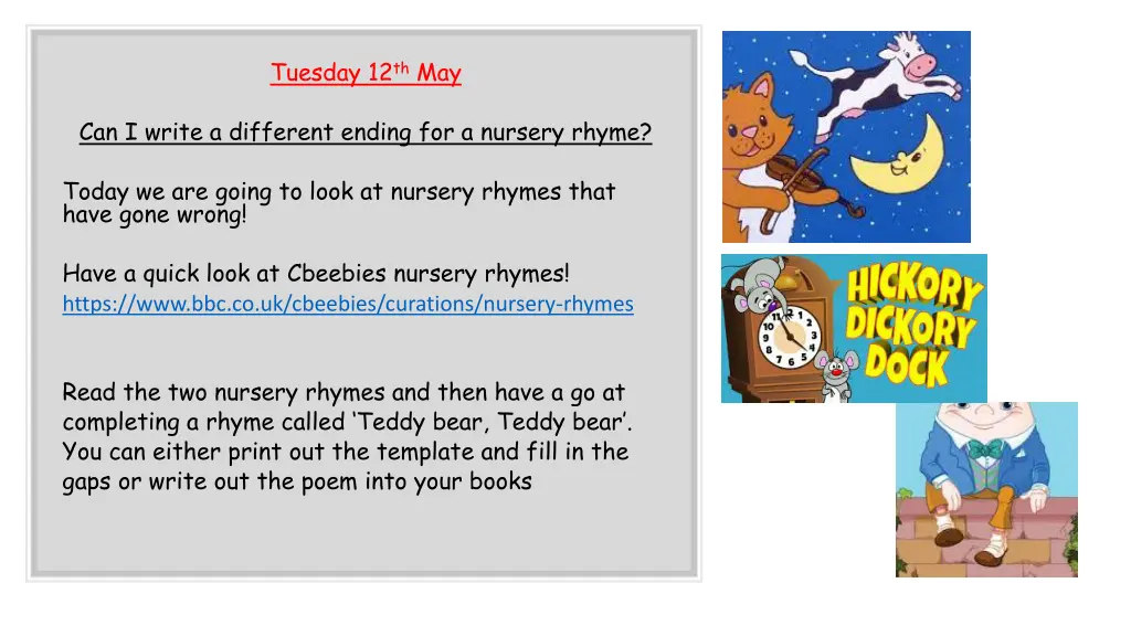 tuesday 12 th may