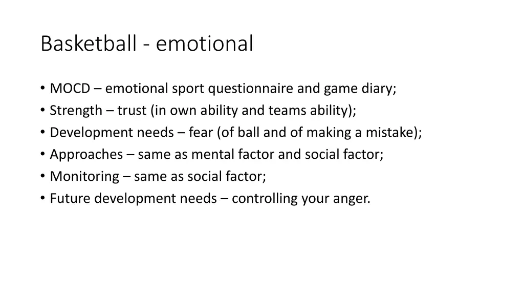 basketball emotional