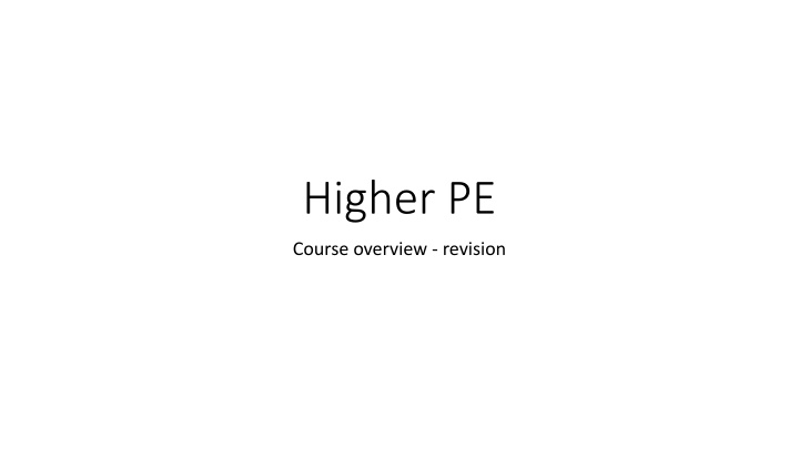 higher pe