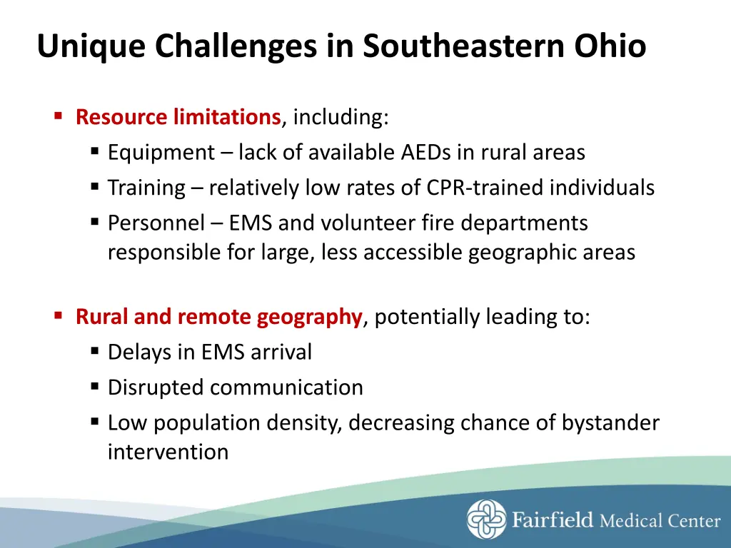 unique challenges in southeastern ohio