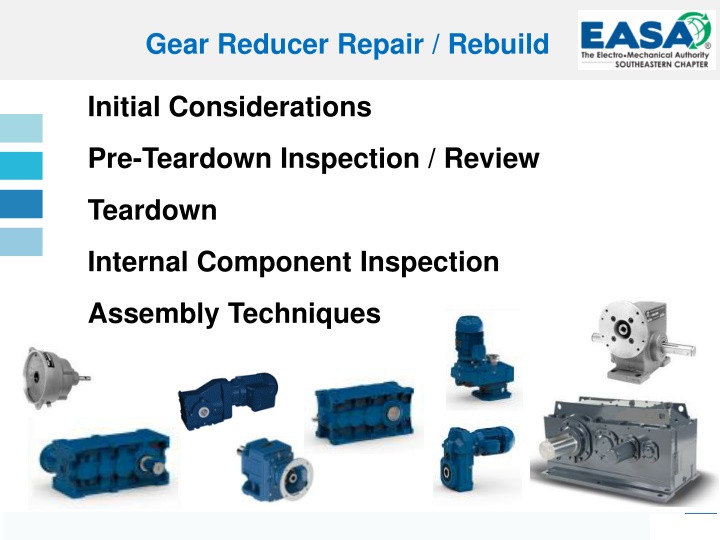 gear reducer repair rebuild