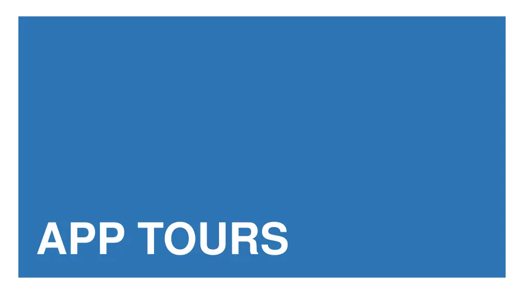 app tours