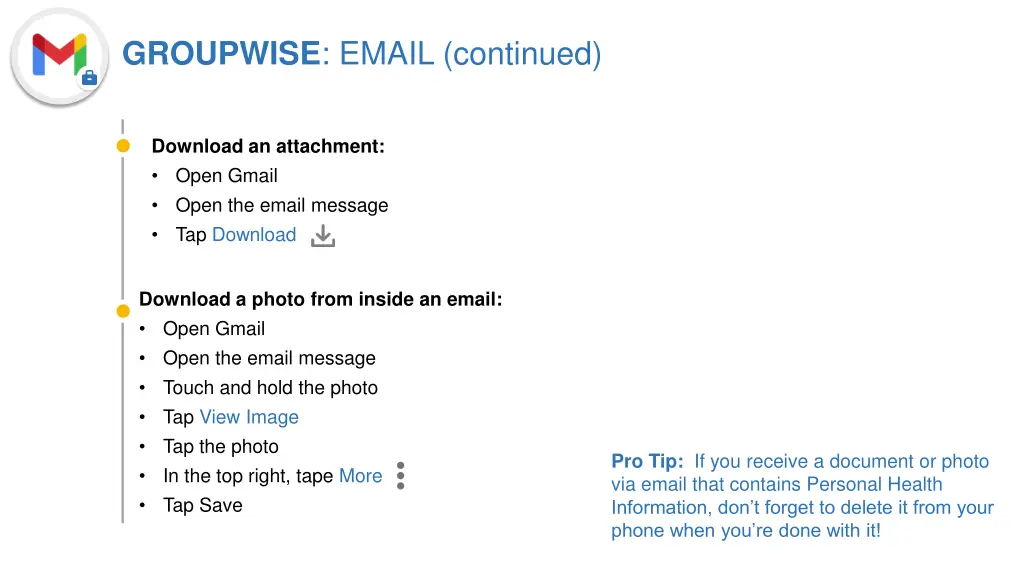 groupwise email continued