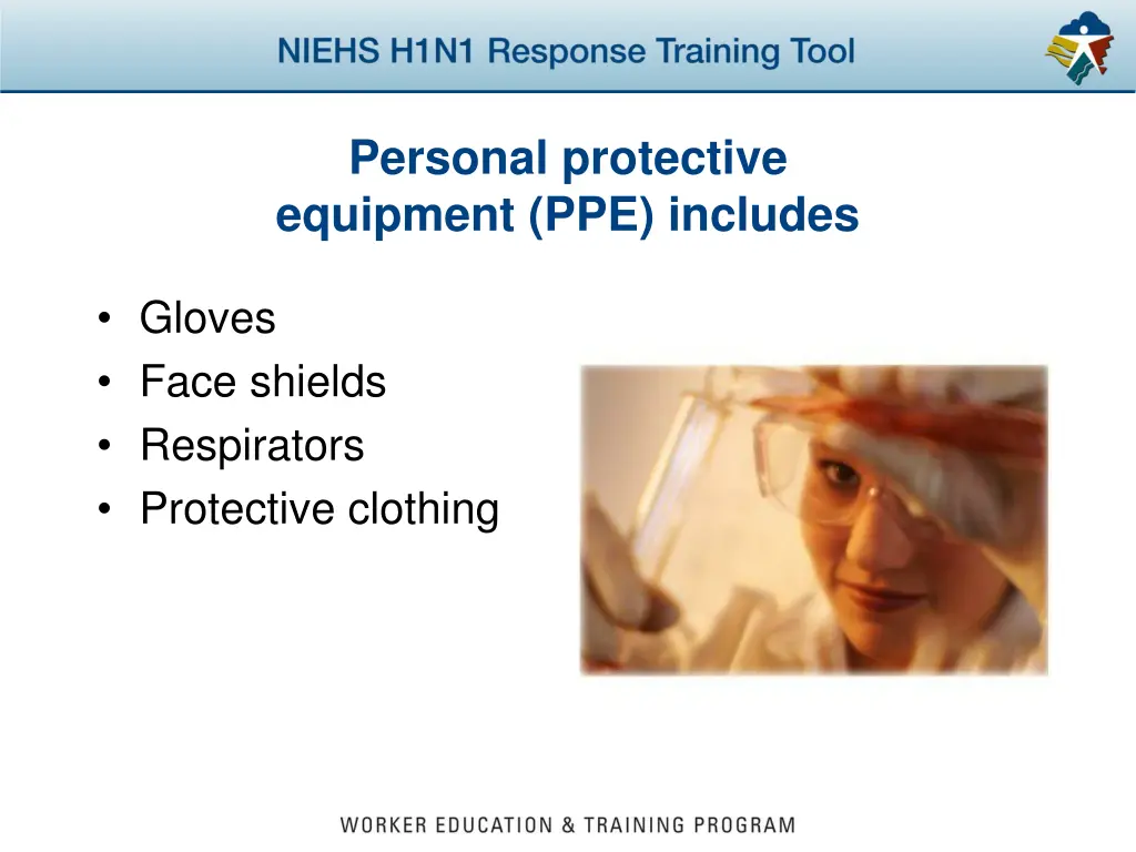 personal protective equipment ppe includes