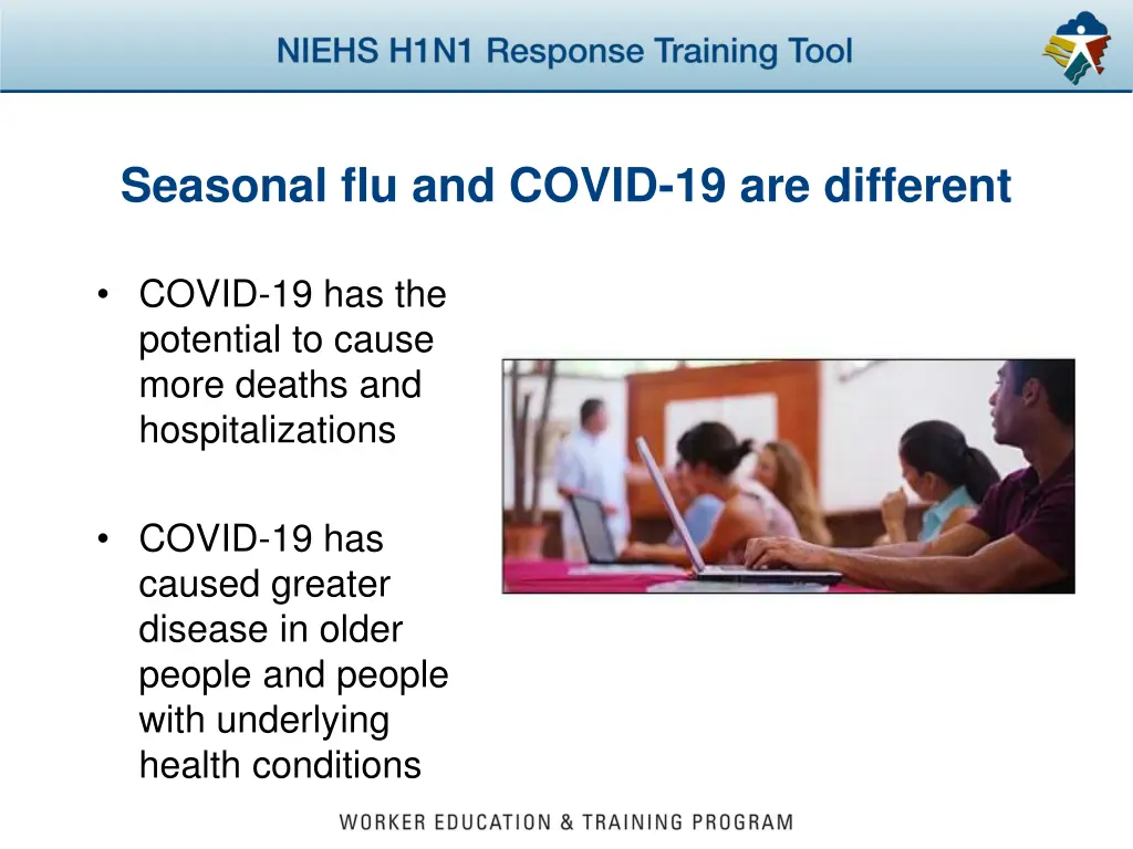 seasonal flu and covid 19 are different