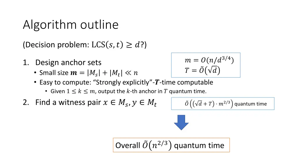 algorithm outline 1