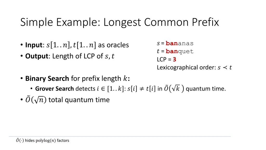 simple example longest common prefix