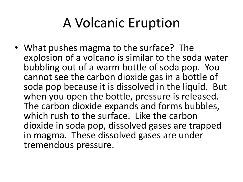 a volcanic eruption