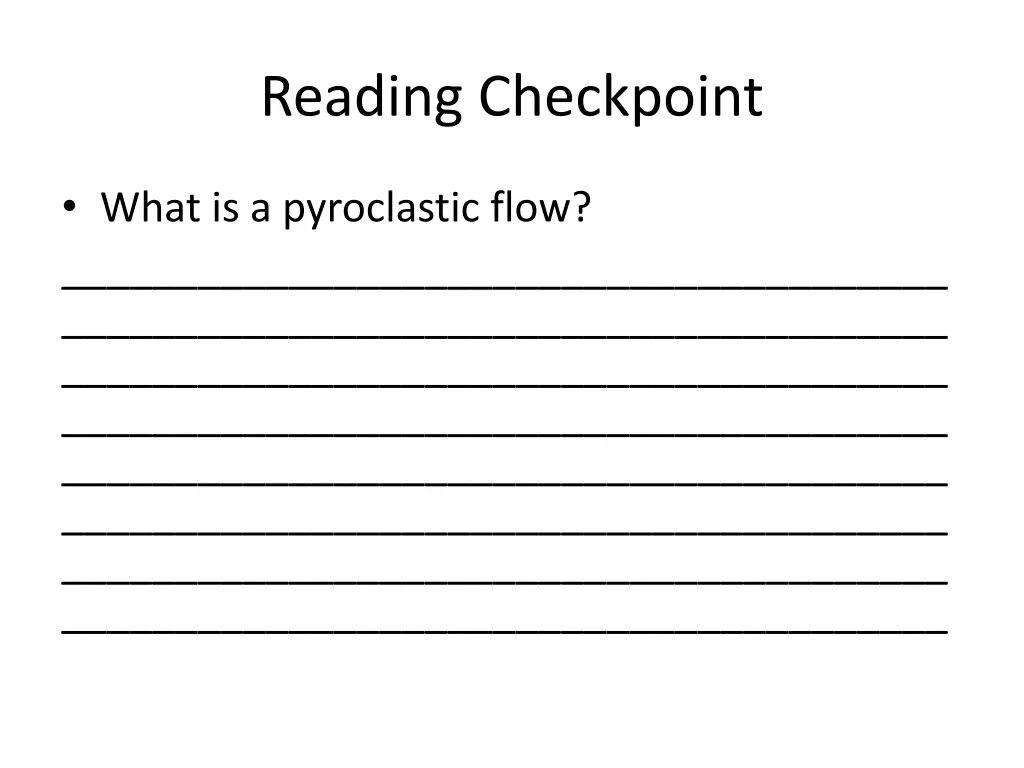 reading checkpoint 1