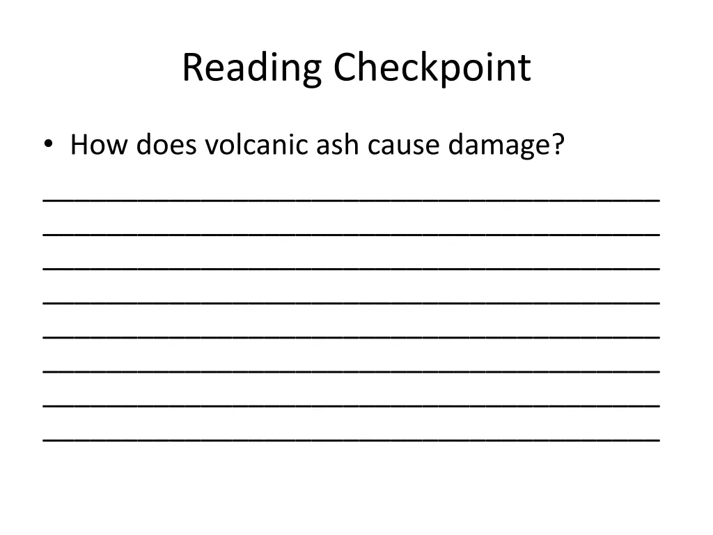 reading checkpoint 2