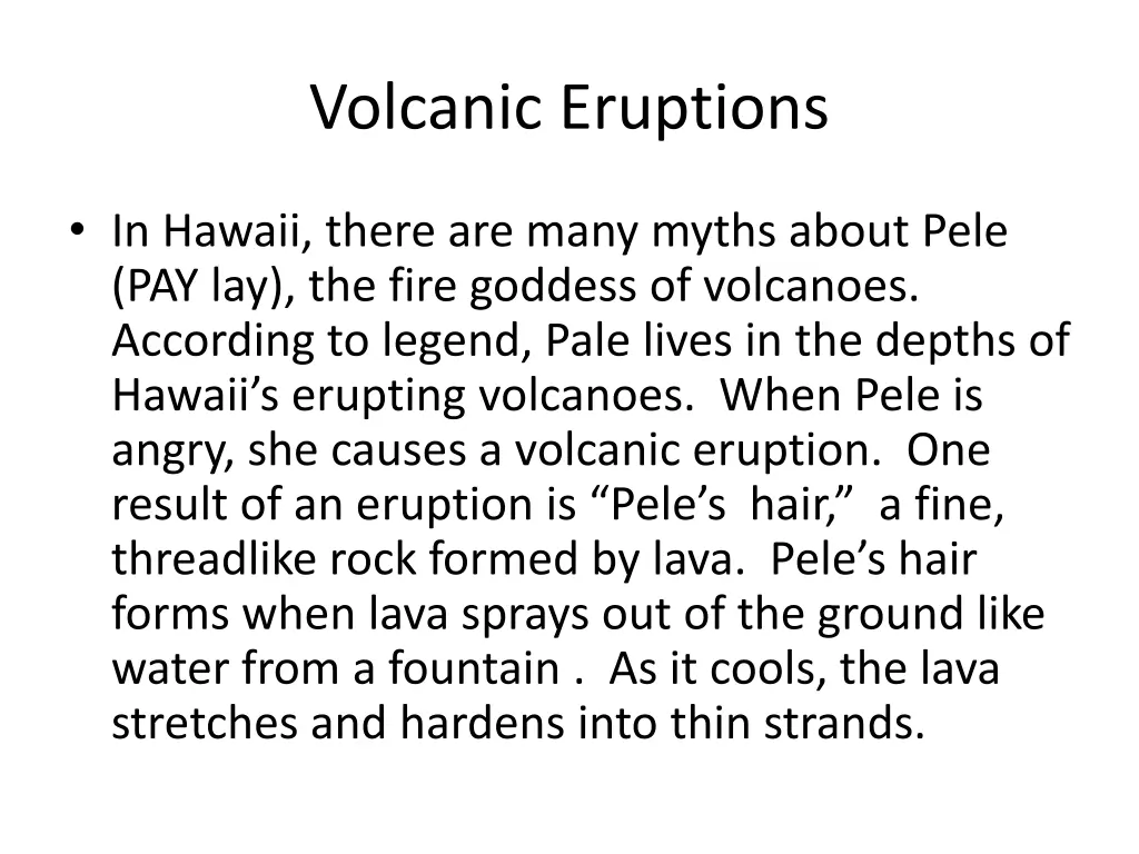 volcanic eruptions 1