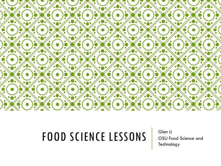 glen li osu food science and technology