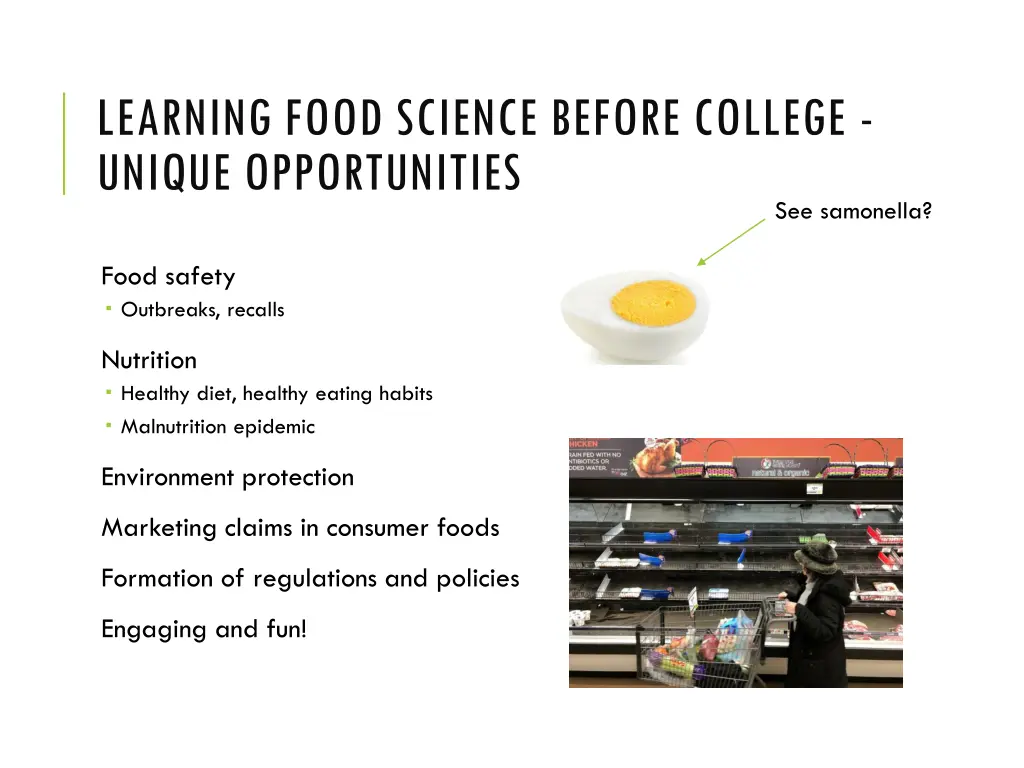 learning food science before college unique