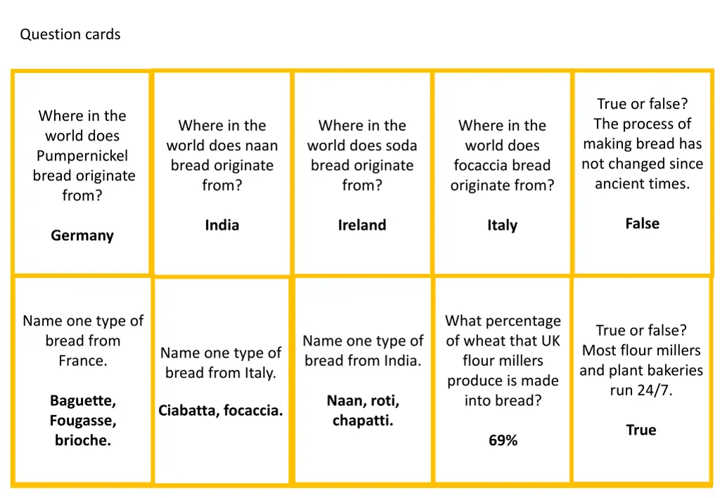 question cards 2