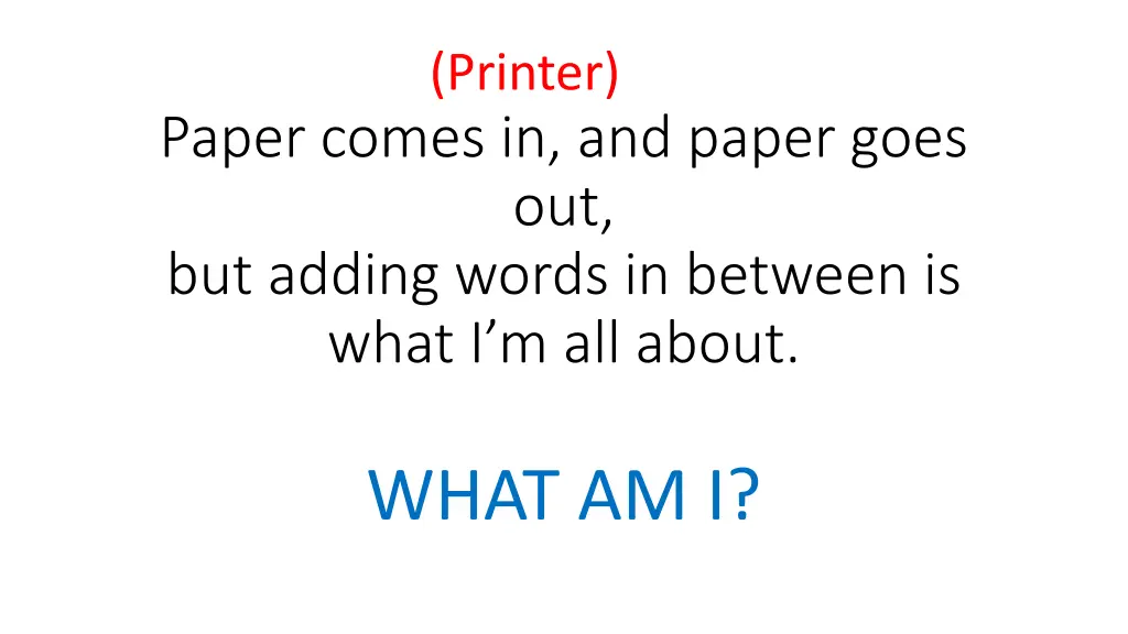 printer