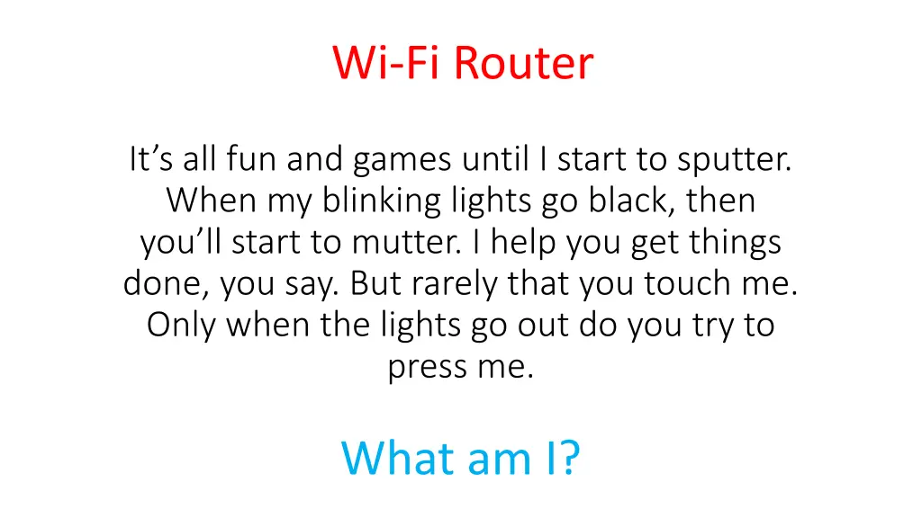 wi fi router