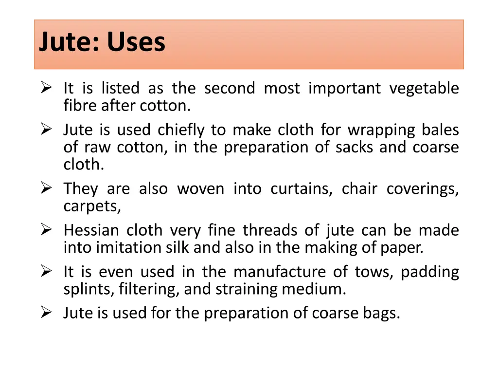 jute uses