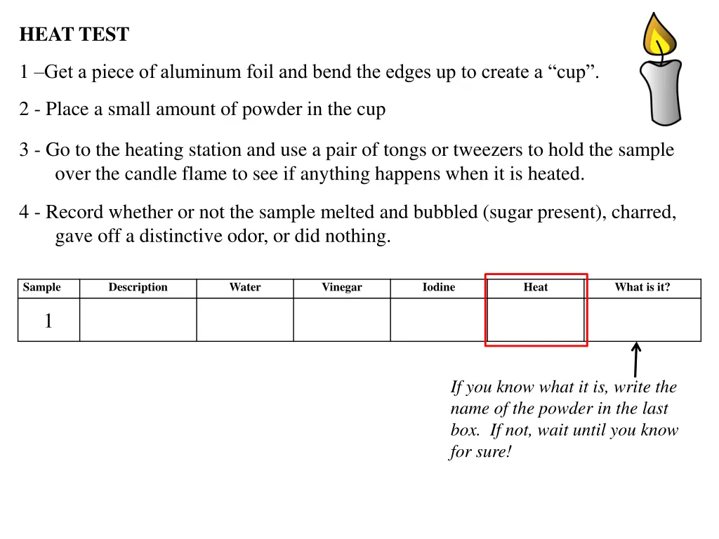 heat test