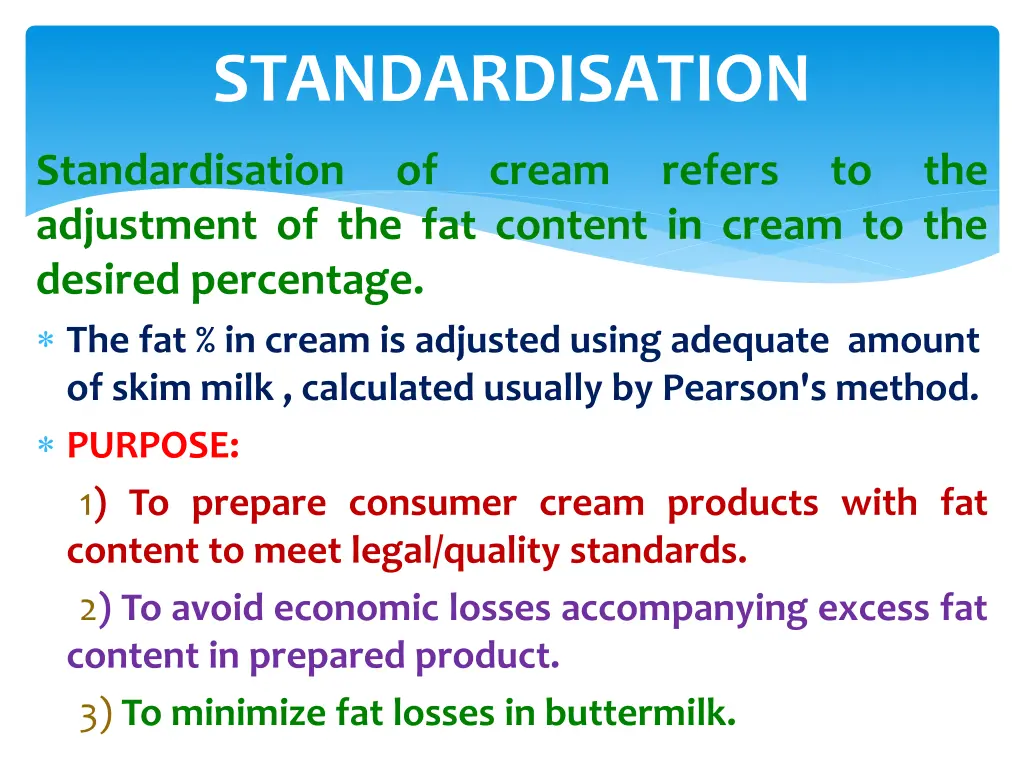 standardisation