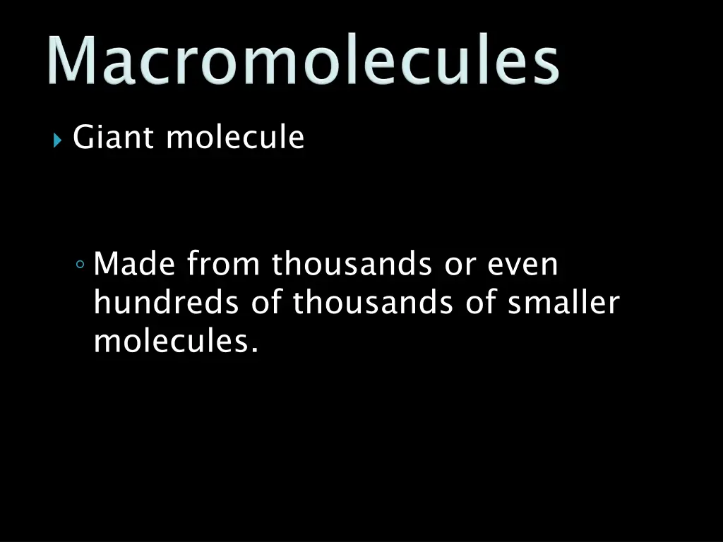 giant molecule