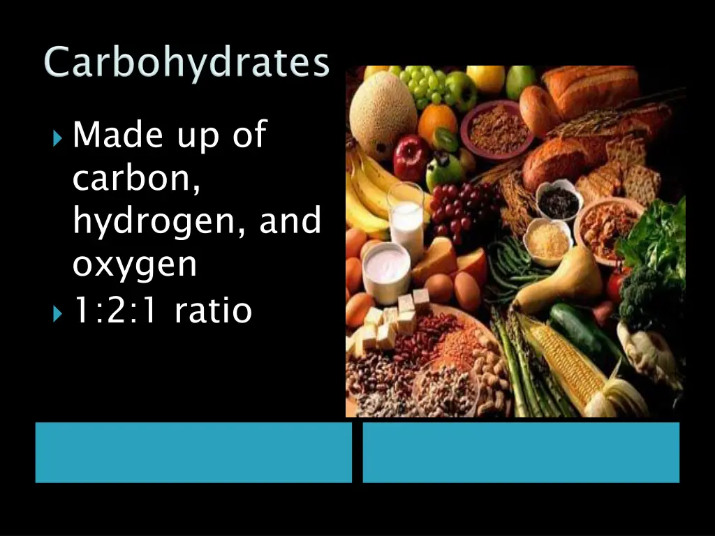 made up of carbon hydrogen and oxygen 1 2 1 ratio