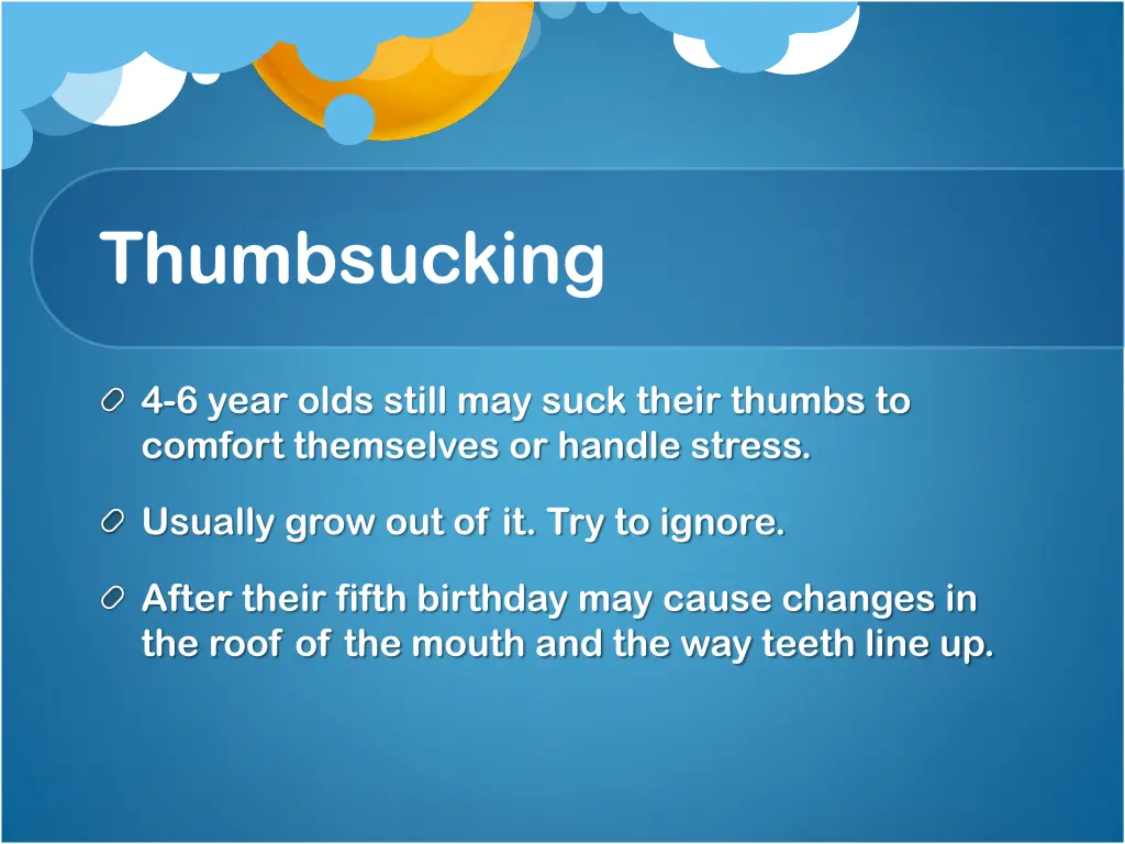 thumbsucking