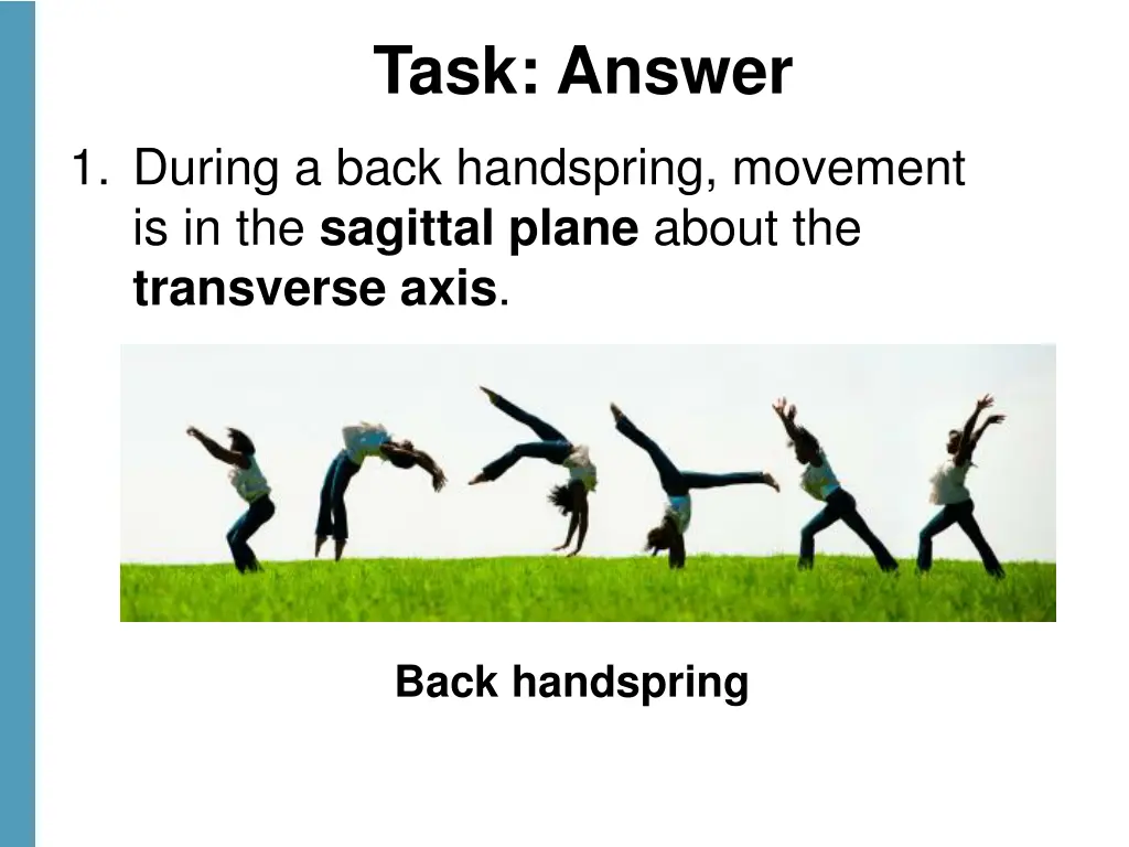 task answer