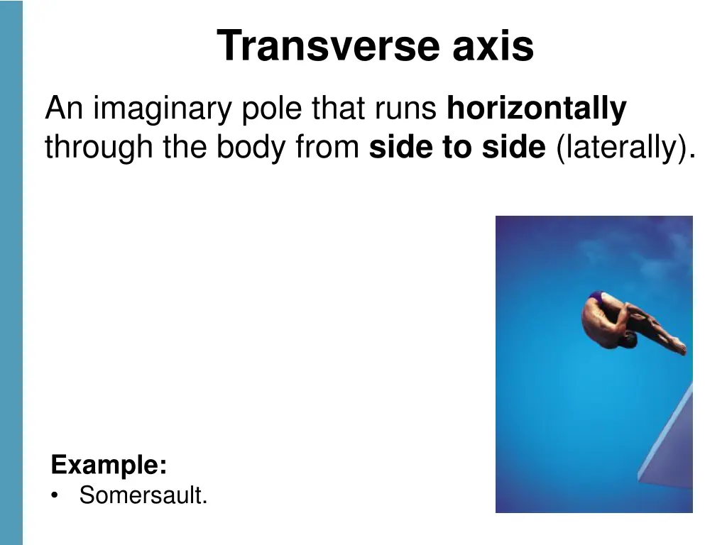 transverse axis