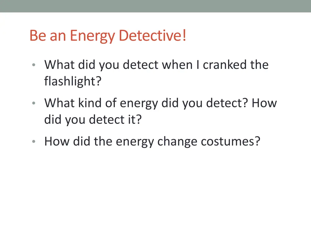 be an energy detective