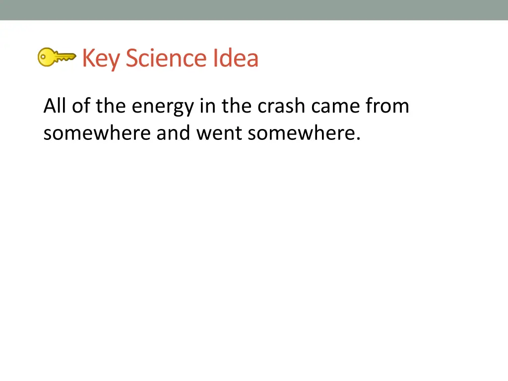 key science idea