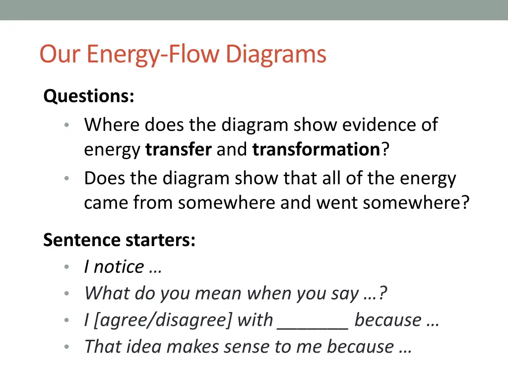 our energy flow diagrams