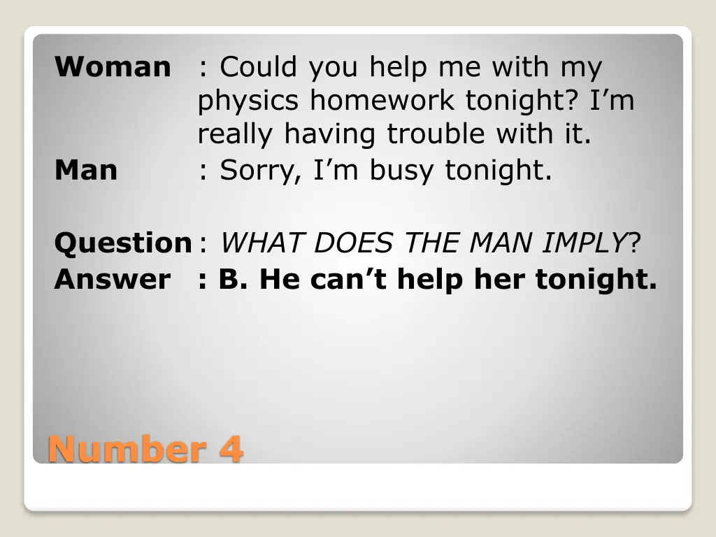 woman could you help me with my physics homework