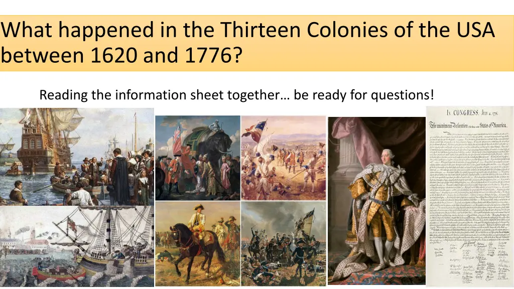 what happened in the thirteen colonies