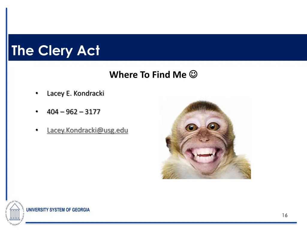 the clery act 13