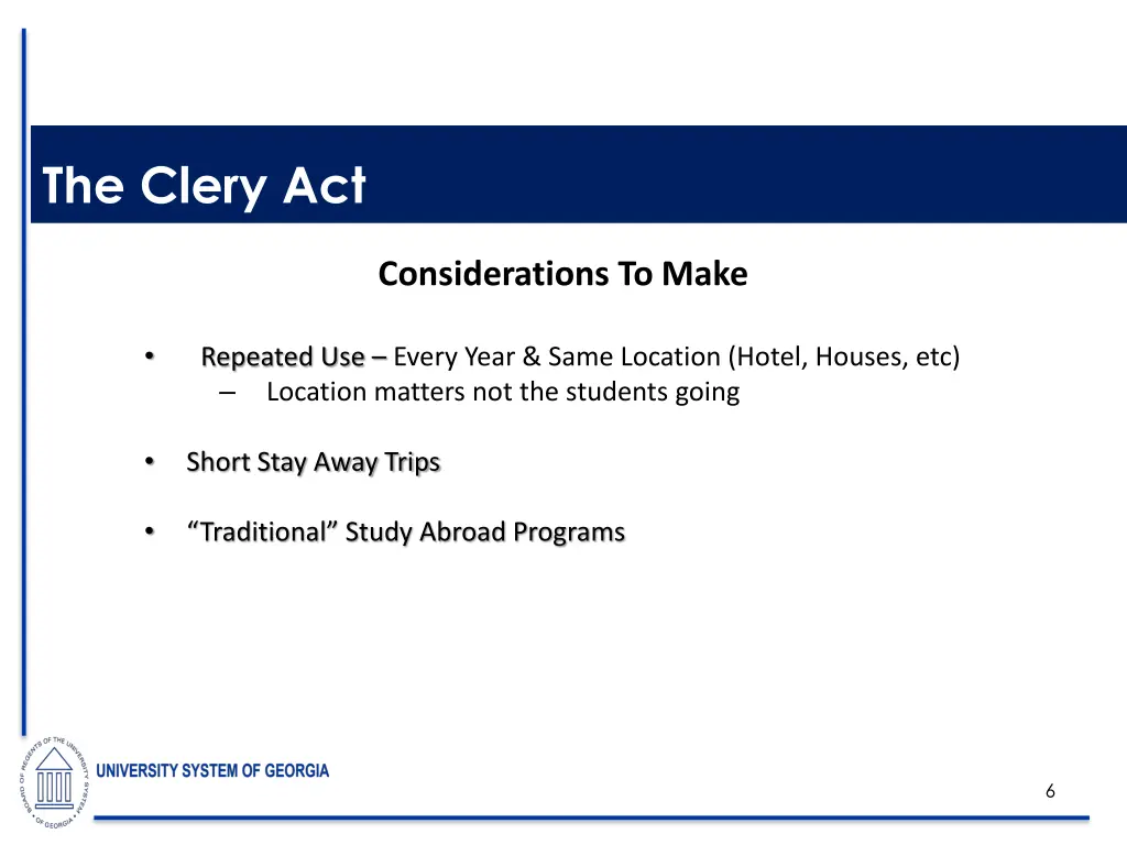 the clery act 3