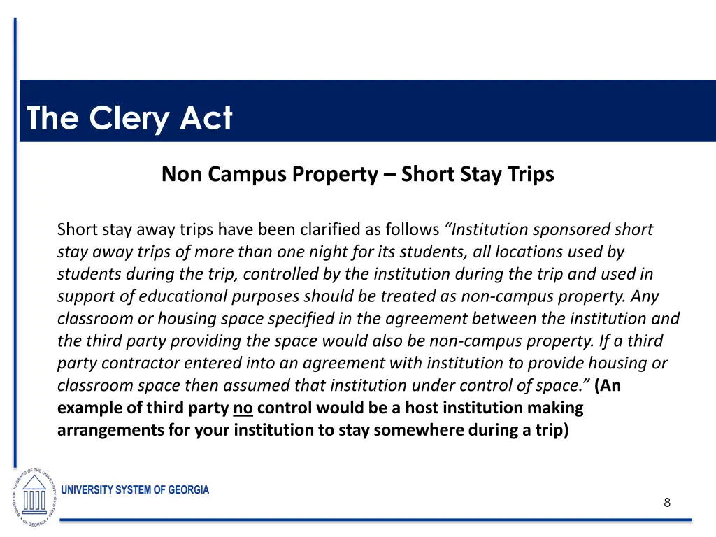 the clery act 5