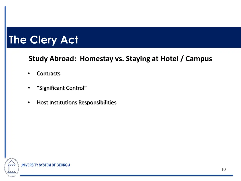 the clery act 7