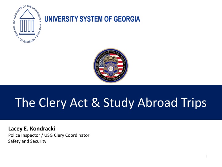 the clery act study abroad trips