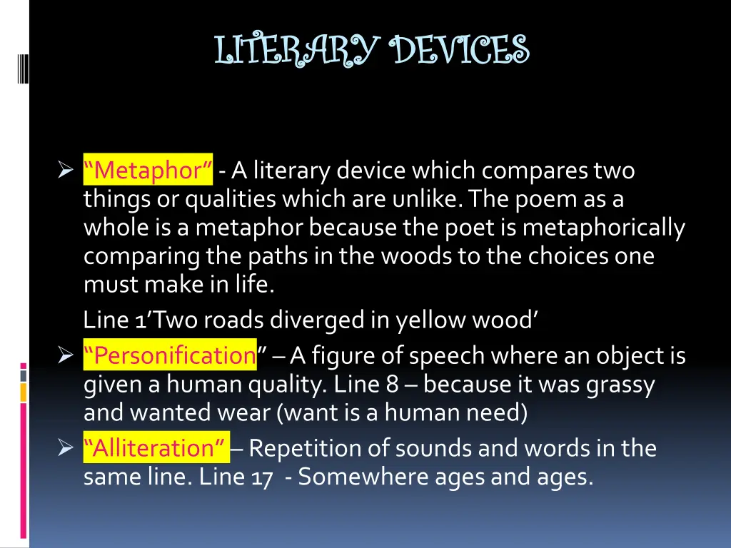 literary devices literary devices