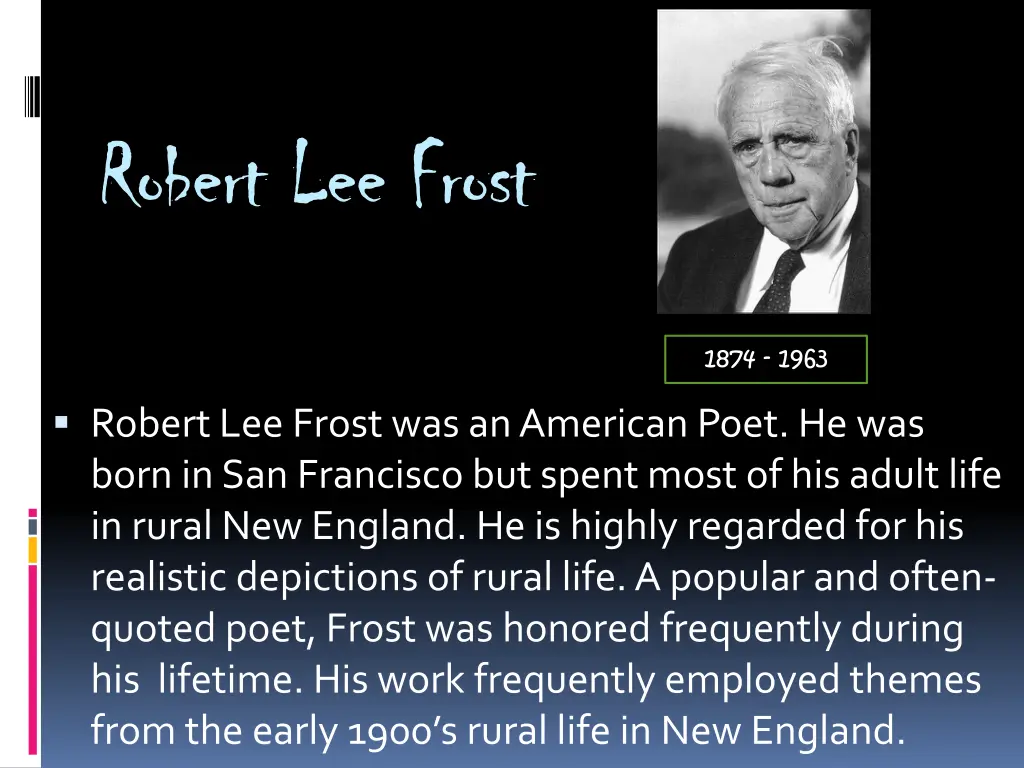 robert lee frost