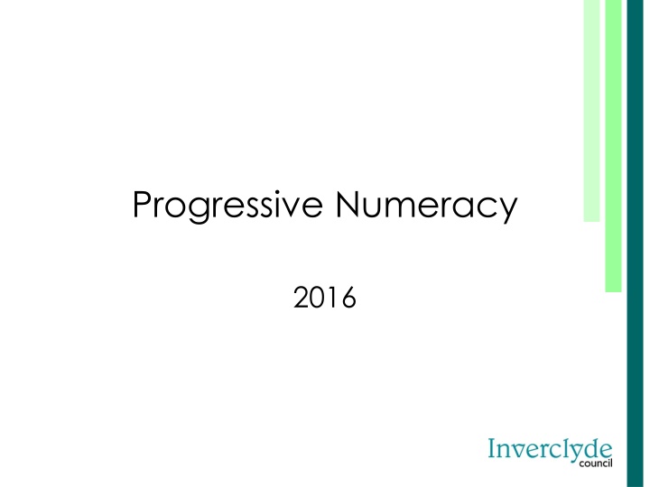 progressive numeracy