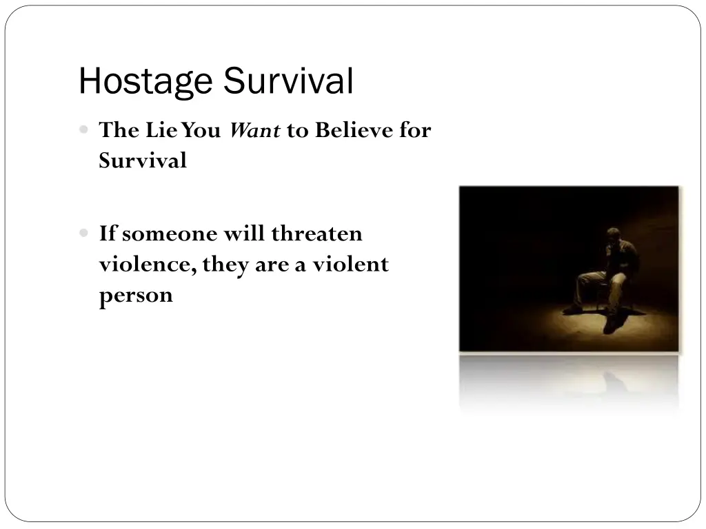 hostage survival