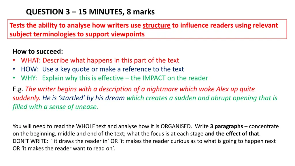 question 3 15 minutes 8 marks