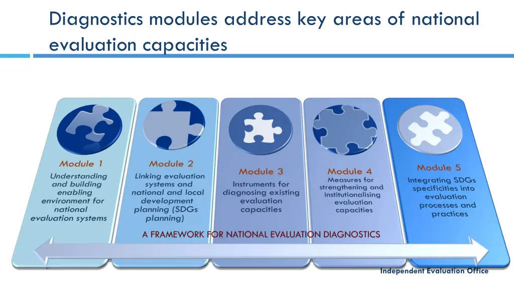 diagnostics modules address key areas of national